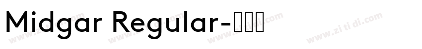 Midgar Regular字体转换